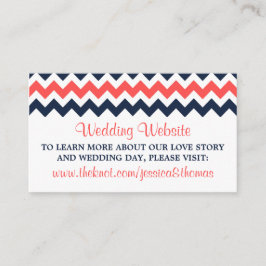 ザシェフモダンロン結婚ズコレクション海軍&サンゴ エンクロージャーカード