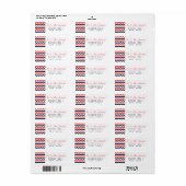 ザシェフモダンロン結婚ズコレクション海軍&サンゴ ラベル (フルシート)