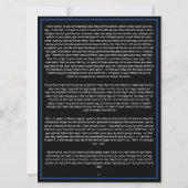 ザシェマユダヤ祈りの言葉黒英語ヘブライ語 (裏面)