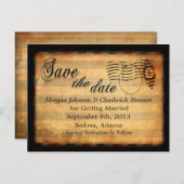 ザシェ日付ポストカードを保存 案内ポストカード (正面/裏面)