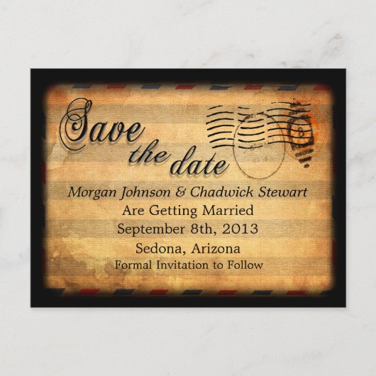 ザシェ日付ポストカードを保存 案内ポストカード (正面)