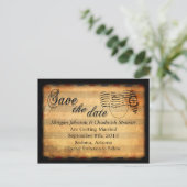 ザシェ日付ポストカードを保存 案内ポストカード (スタンド正面)