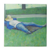 ザシエスタ(by Gustave Caillebotte) タイル (正面)