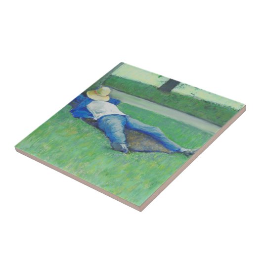 ザシエスタ(by Gustave Caillebotte) タイル (側面)