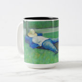 ザシエスタ(by Gustave Caillebotte) ツートーンマグカップ (正面左)