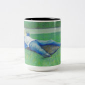 ザシエスタ(by Gustave Caillebotte) ツートーンマグカップ (中央)