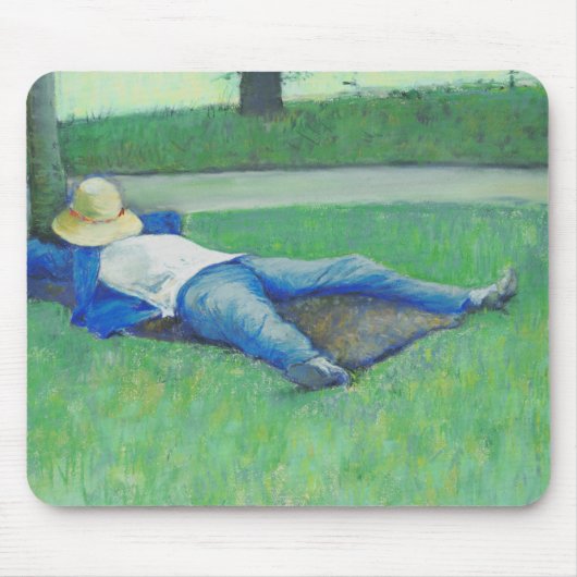ザシエスタ(by Gustave Caillebotte) マウスパッド (正面)