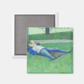 ザシエスタ(by Gustave Caillebotte) マグネット (正面/裏面)