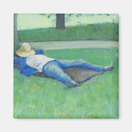 ザシエスタ(by Gustave Caillebotte) マグネット (正面)