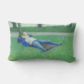 ザシエスタ(by Gustave Caillebotte) ランバークッション (裏面)