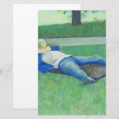 ザシエスタ(by Gustave Caillebotte) 便箋 (正面/裏面)