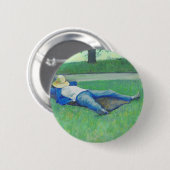 ザシエスタ(by Gustave Caillebotte) 缶バッジ (正面&裏面)