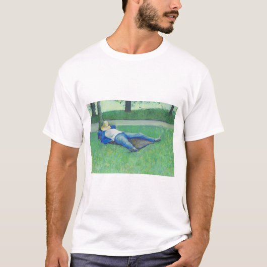 ザシエスタ(by Gustave Caillebotte) Tシャツ (正面)