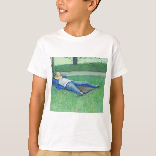 ザシエスタ(by Gustave Caillebotte) Tシャツ (正面)