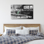 ザシカゴウェイモ怒ートリストCOLORSPLASHアンティーク キャンバスプリント (インサイチュ (寝室))