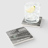 ザシカゴウェイモ怒ートリストCOLORSPLASHアンティーク ストーンコースター (横)