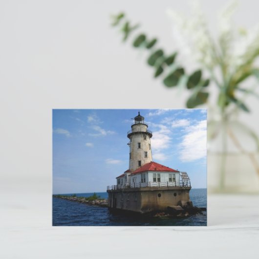 ザシカゴハーバーライトハウスポストカード ポストカード (スタンド正面)