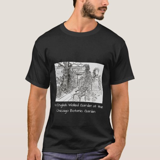 ザシカゴボタニックガーデンウォールガーデン Tシャツ (正面)
