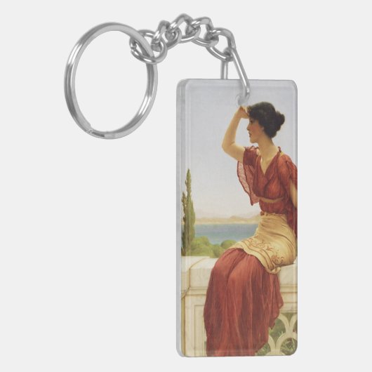 ザシグナルゴッドワードウーマンポートレートヴィンテージアート キーホルダー (正面左)