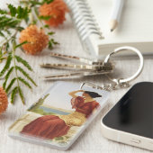 ザシグナルゴッドワードウーマンポートレートヴィンテージアート キーホルダー (正面右)