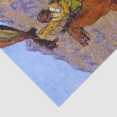 『ザシグナル』西洋美術（フレデリック·レミントン） 薄葉紙 (詳細)