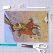 『ザシグナル』西洋美術（フレデリック·レミントン） 薄葉紙 (クラフト)