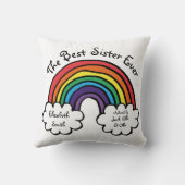 ザシスター最高のエバカラフルインボー クッション (裏面)