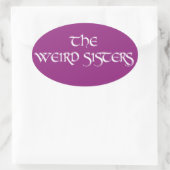 ザシスタ風変わりーズ 楕円形シール (バッグ)