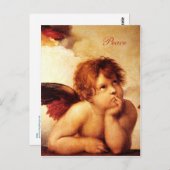 ザシスティーナマドンナ詳細A Cherub - Raphael ポストカード (正面/裏面)