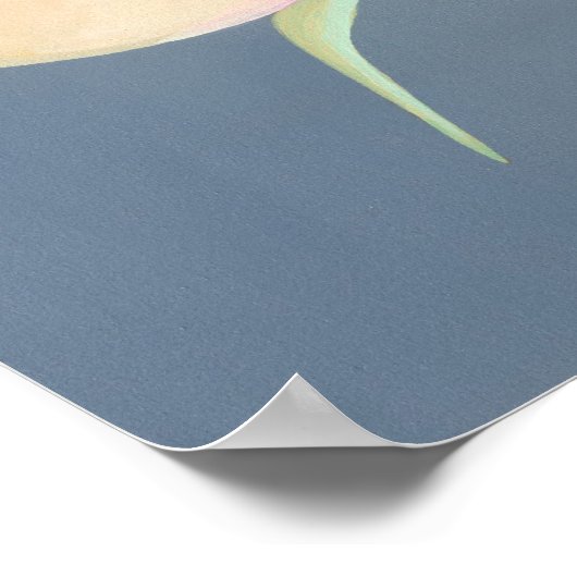 ザシックアートバラプリントファンタジー妖精の花 ポスター (角)