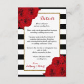 ザシックラックスモダンズコレクシ結婚ョン – レッドローズ エンクロージャーカード (正面)