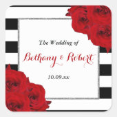 ザシックラックスモダンズコレクシ結婚ョン – レッドローズ スクエアシール (正面)