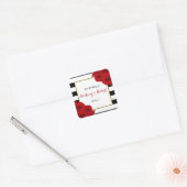 ザシックラックスモダンズコレクシ結婚ョン – レッドローズ スクエアシール (封筒)