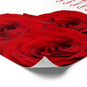 ザシックラックスモダンズコレクシ結婚ョン – レッドローズ ポスター (角)