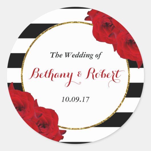 ザシックラックスモダンズコレクシ結婚ョン – レッドローズ ラウンドシール (正面)