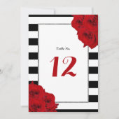 ザシックラックスモダンズコレクシ結婚ョン – レッドローズ 招待状 (正面)