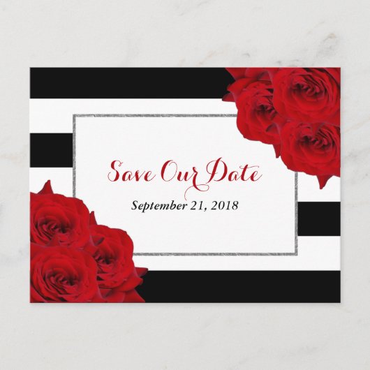 ザシックラックスモダンズコレクシ結婚ョン – レッドローズ 案内ポストカード (正面)