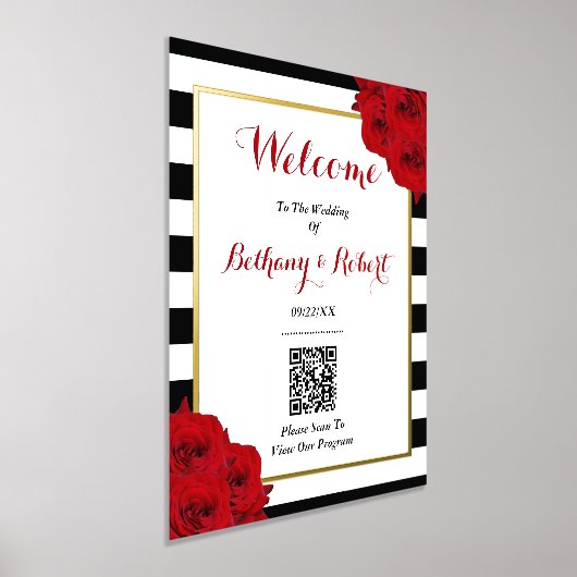 ザシックラックスモダンズコレクシ結婚ョン – レッドローズ 箔ポスター (レイダウン)