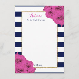ザシックラックスモダンズ結婚コレクションピンクローズ アドバイスカード