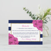 ザシックラックスモダンズ結婚コレクションピンクローズ エンクロージャーカード (スタンド正面)