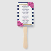 ザシックラックスモダンズ結婚コレクションピンクローズ ハンドファン (裏面)