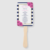 ザシックラックスモダンズ結婚コレクションピンクローズ ハンドファン (正面)