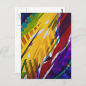 ザシティII -抽象芸術レインボーストリーム ポストカード (正面/裏面)