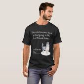 ザシベリアのハスキー犬 Tシャツ (正面フル)