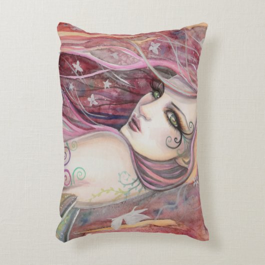 ザシャイフリートフェアリーモダンファンタジーアート アクセントクッション (正面(垂直))