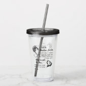 ザシャドウレルムブレンダKデイビースアクリルタンブラー アクリルタンブラー (裏面)