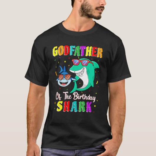 ザシャーク誕生日ファミリー誕生日ゴー Tシャツ (正面)