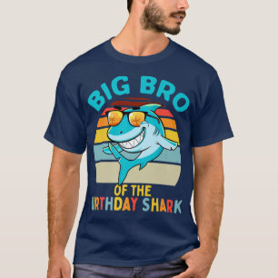 ザシャーク誕生日ブラザーマッチングファムのビッグ Tシャツ