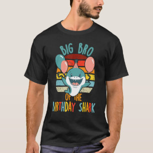 ザシャーク誕生日ブラザーマッチングファムのビッグ Tシャツ