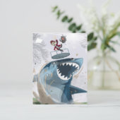 ザシャーク・イン・ザ・パーク(オリジナルのアートワーク) ポストカード (スタンド正面)